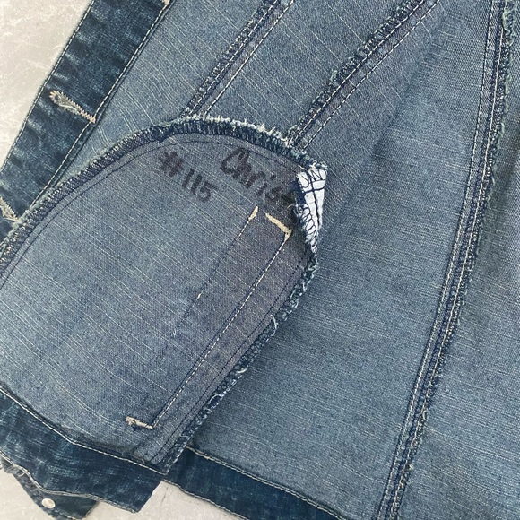 Brighton denim jacket Embroidered Heart Patch  M - Picture 4 of 5
